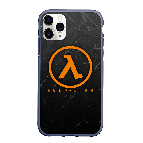 Чехол iPhone 11 Pro матовый HALF - LIFE / 3D-Серый – фото 1