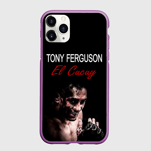 Чехол iPhone 11 Pro матовый EL CUCUY / 3D-Фиолетовый – фото 1