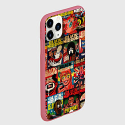 Чехол iPhone 11 Pro матовый ЧЕРНОЕ ЗЕРКАЛО, цвет: 3D-малиновый — фото 2