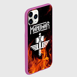 Чехол iPhone 11 Pro матовый Manowar, цвет: 3D-фиолетовый — фото 2