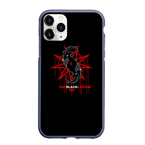 Чехол iPhone 11 Pro матовый Slipknot / 3D-Серый – фото 1