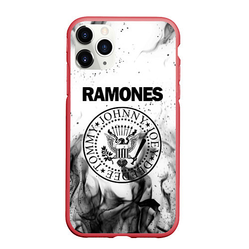 Чехол iPhone 11 Pro матовый RAMONES / 3D-Красный – фото 1