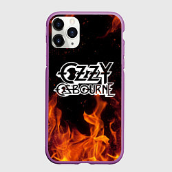 Чехол iPhone 11 Pro матовый Ozzy Osbourne, цвет: 3D-фиолетовый
