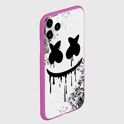 Чехол iPhone 11 Pro матовый Marshmello, цвет: 3D-фиолетовый — фото 2