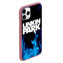 Чехол iPhone 11 Pro матовый LINKIN PARK, цвет: 3D-малиновый — фото 2