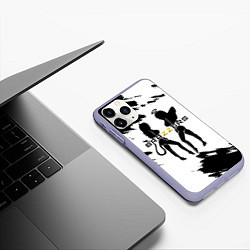 Чехол iPhone 11 Pro матовый Brazzers, цвет: 3D-светло-сиреневый — фото 2