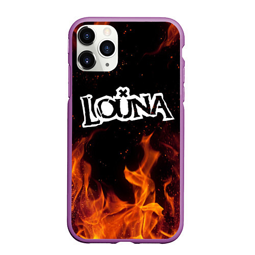 Чехол iPhone 11 Pro матовый Louna / 3D-Фиолетовый – фото 1