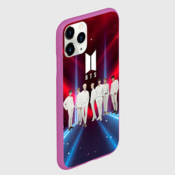 Чехол iPhone 11 Pro матовый BTS, цвет: 3D-фиолетовый — фото 2