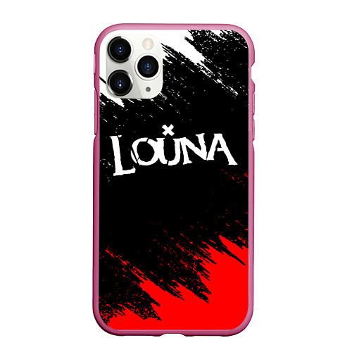 Чехол iPhone 11 Pro матовый Louna / 3D-Малиновый – фото 1