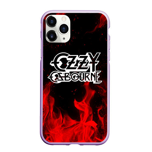 Чехол iPhone 11 Pro матовый Ozzy Osbourne / 3D-Сиреневый – фото 1