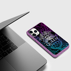 Чехол iPhone 11 Pro матовый QUEEN, цвет: 3D-фиолетовый — фото 2