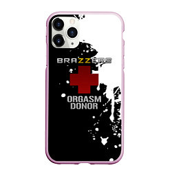 Чехол iPhone 11 Pro матовый Brazzers orgasm donor, цвет: 3D-розовый