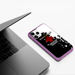 Чехол iPhone 11 Pro матовый Brazzers orgasm donor, цвет: 3D-фиолетовый — фото 2