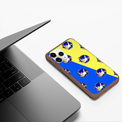 Чехол iPhone 11 Pro матовый Sonic - Соник, цвет: 3D-коричневый — фото 2