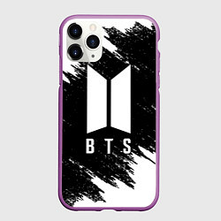 Чехол iPhone 11 Pro матовый BTS, цвет: 3D-фиолетовый