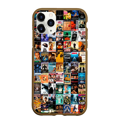 Чехол iPhone 11 Pro матовый Постеры фильмов / 3D-Коричневый – фото 1