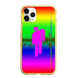 Чехол iPhone 11 Pro матовый BILLIE ELLISH, цвет: 3D-желтый