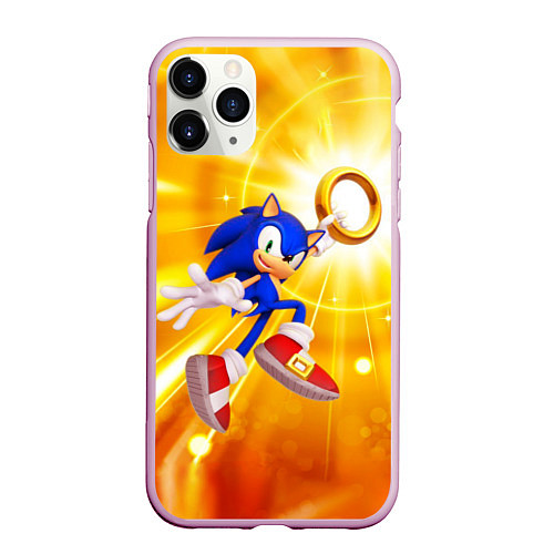 Чехол iPhone 11 Pro матовый Sonic / 3D-Розовый – фото 1