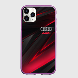 Чехол iPhone 11 Pro матовый AUDI, цвет: 3D-фиолетовый