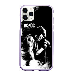 Чехол iPhone 11 Pro матовый ACDC, цвет: 3D-светло-сиреневый