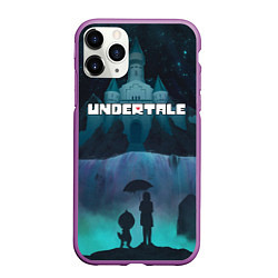 Чехол iPhone 11 Pro матовый UNDERTALE, цвет: 3D-фиолетовый
