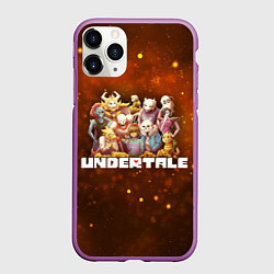Чехол iPhone 11 Pro матовый UNDERTALE, цвет: 3D-фиолетовый