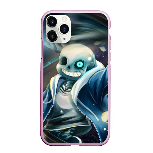 Чехол iPhone 11 Pro матовый UNDERTALE / 3D-Розовый – фото 1