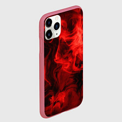 Чехол iPhone 11 Pro матовый Красный дым, цвет: 3D-малиновый — фото 2