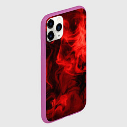 Чехол iPhone 11 Pro матовый Красный дым, цвет: 3D-фиолетовый — фото 2