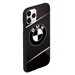 Чехол iPhone 11 Pro матовый BMW, цвет: 3D-черный — фото 2