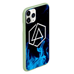 Чехол iPhone 11 Pro матовый LINKIN PARK, цвет: 3D-салатовый — фото 2