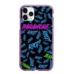 Чехол iPhone 11 Pro матовый Paramore RIOT!, цвет: 3D-фиолетовый