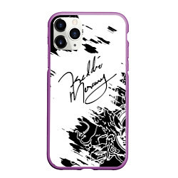 Чехол iPhone 11 Pro матовый Автограф Фредди Меркьюри, цвет: 3D-фиолетовый
