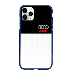 Чехол iPhone 11 Pro матовый AUDI SPORT, цвет: 3D-тёмно-синий