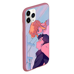 Чехол iPhone 11 Pro матовый SAILOR MOON, цвет: 3D-малиновый — фото 2