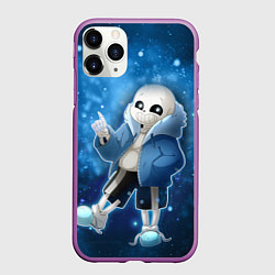 Чехол iPhone 11 Pro матовый UNDERTALE, цвет: 3D-фиолетовый