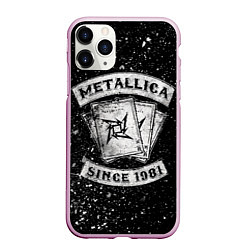 Чехол iPhone 11 Pro матовый Metallica