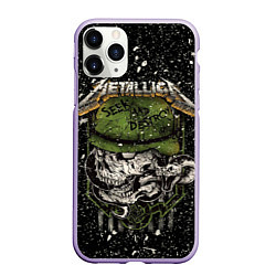 Чехол iPhone 11 Pro матовый Metallica, цвет: 3D-светло-сиреневый