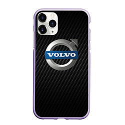 Чехол iPhone 11 Pro матовый VOLVO, цвет: 3D-светло-сиреневый