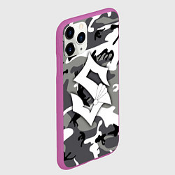 Чехол iPhone 11 Pro матовый Камуфляж Sabaton, цвет: 3D-фиолетовый — фото 2