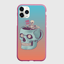Чехол iPhone 11 Pro матовый Good Viber, цвет: 3D-малиновый