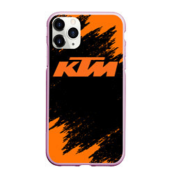 Чехол iPhone 11 Pro матовый KTM, цвет: 3D-розовый