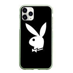 Чехол iPhone 11 Pro матовый PLAYBOY, цвет: 3D-салатовый