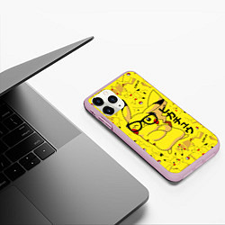 Чехол iPhone 11 Pro матовый ПИКАЧУ, цвет: 3D-розовый — фото 2