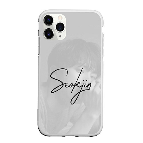 Чехол iPhone 11 Pro матовый BTS Kim SeokJin / 3D-Белый – фото 1