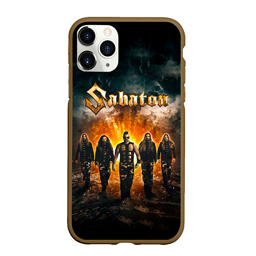 Чехол iPhone 11 Pro матовый Sabaton / 3D-Коричневый – фото 1