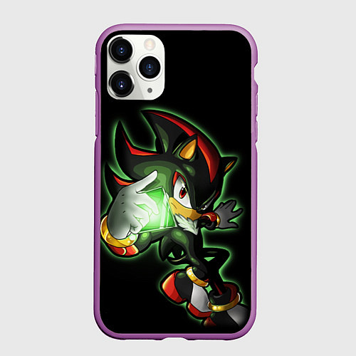 Чехол iPhone 11 Pro матовый SHADOW / 3D-Фиолетовый – фото 1
