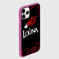 Чехол iPhone 11 Pro матовый Louna, цвет: 3D-фиолетовый — фото 2
