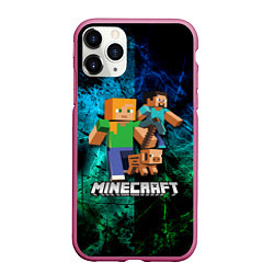 Чехол iPhone 11 Pro матовый Minecraft Майнкрафт