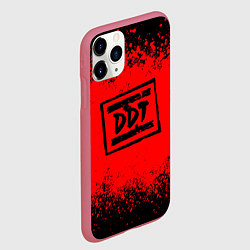 Чехол iPhone 11 Pro матовый ДДТ Лого, цвет: 3D-малиновый — фото 2